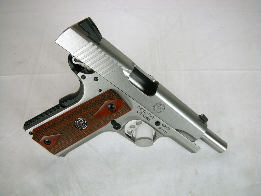 Ruger SR1911 45ACP 4.25" Stainless/Wood NEW #6702-img-3