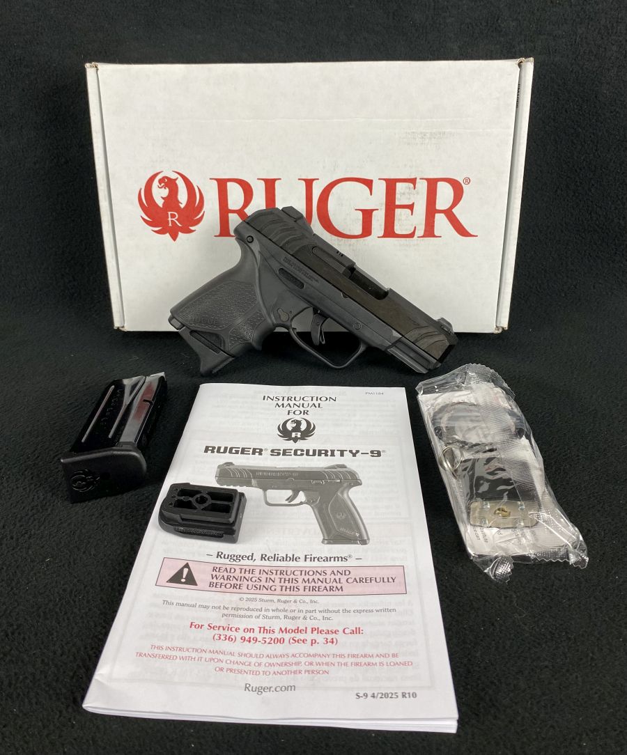 Ruger Security-9 Compact 9mm 3.42" Blued Black Pistol NEW 03829-img-0