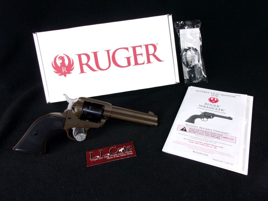 Ruger Wrangler 22lr 4.6" Plum Brown Cerakote NEW 02021-img-0