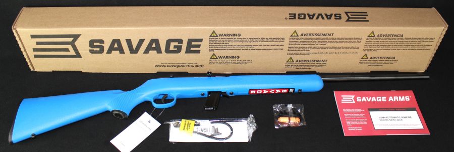 Savage 64 F 22lr Blue Synthetic 21” NEW 40217-img-0
