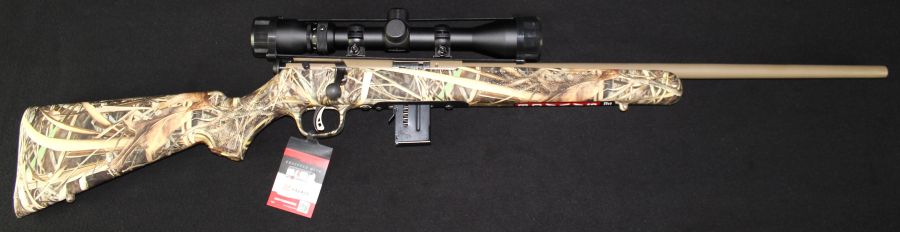 Savage 93 FNSXP 22 WMR w/Scope Camo 21” NEW 90757-img-1