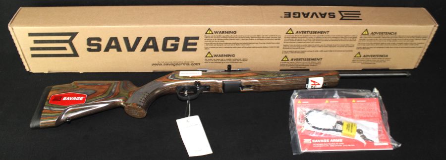 Savage A22 BNS-SR 22LR Laminate 18” Threaded NEW 47249-img-0