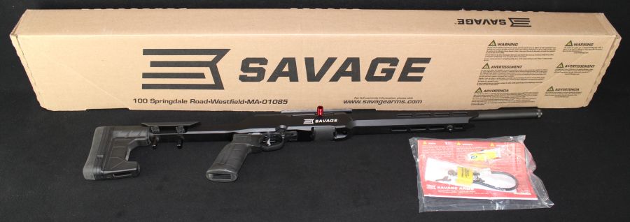 Savage A22 Precision 22lr Black Threaded 18” NEW 47248-img-0