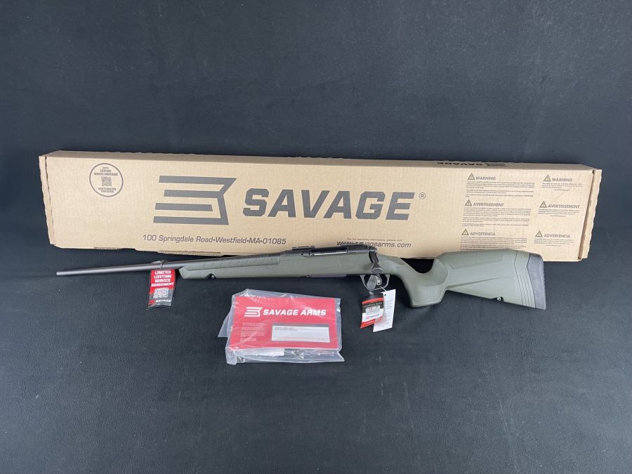 Savage Axis 2 LH 7mm-08 Rem 22" OD Green Accutrigger NEW 32075-img-0