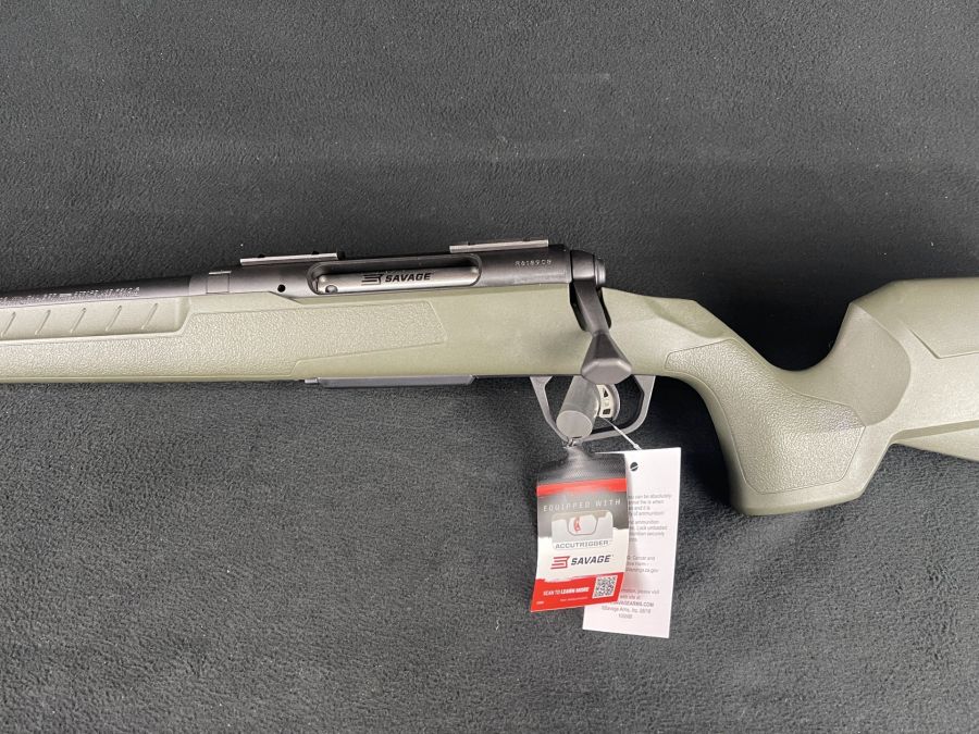 Savage Axis 2 LH 7mm-08 Rem 22" OD Green Accutrigger NEW 32075-img-1