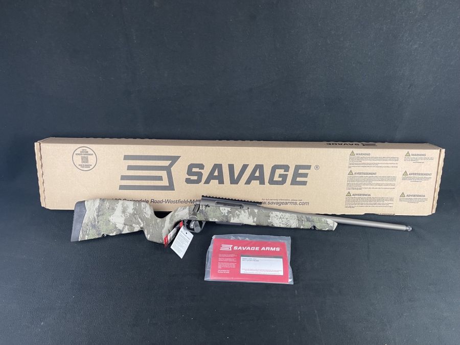 Savage Axis 2 Pro 7mm-08 Rem 20" Heavy Sporter Threaded Woodland NEW 32283-img-0