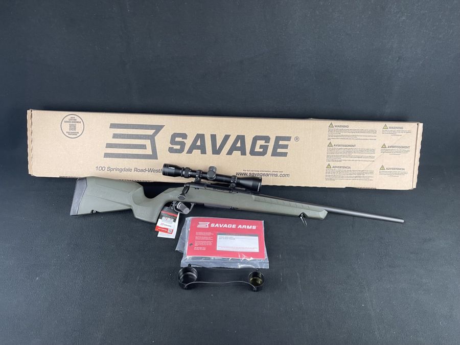 Savage Axis 2 XP Compact 350 Legend 18" Black/Matte OD Green NEW 32220-img-0
