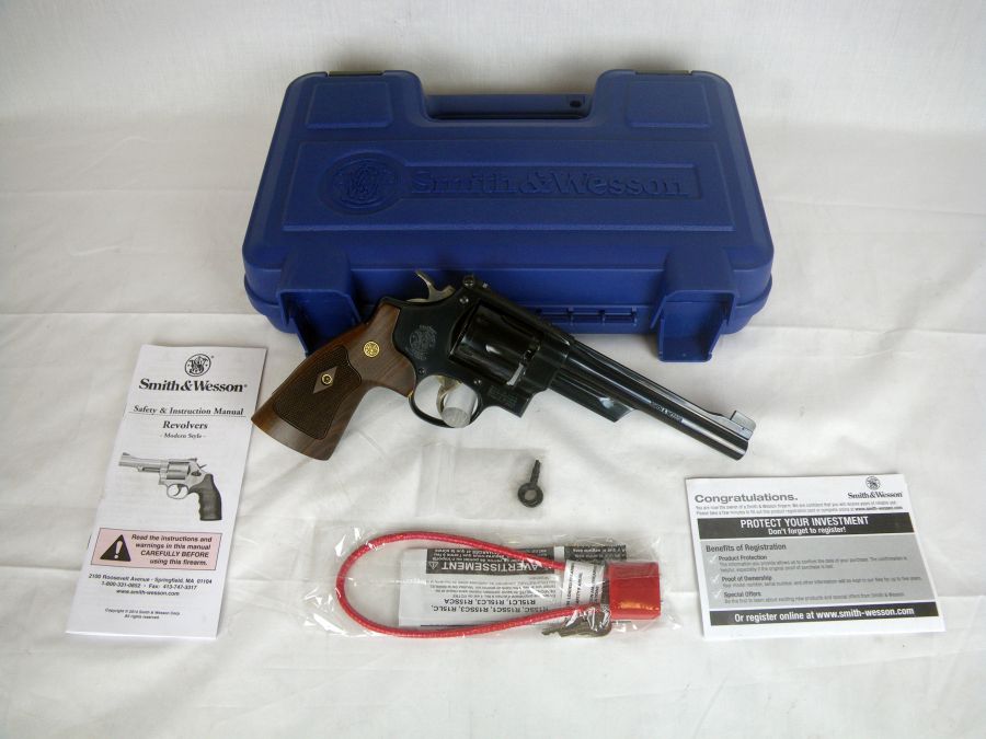 Smith & Wesson Model 27 Blue/Wood 357 Mag 6.5" NEW-img-0