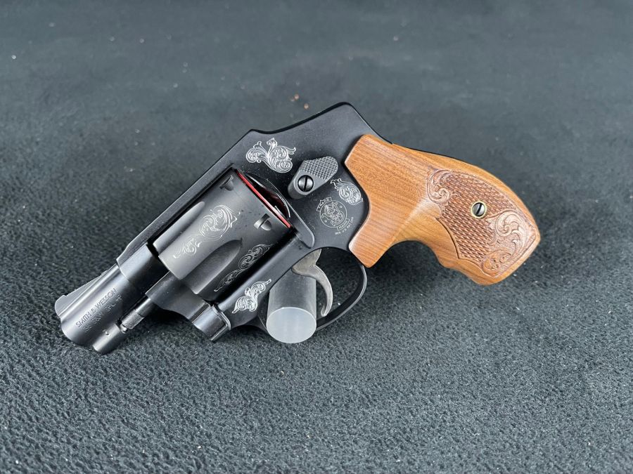 Smith & Wesson Model 442 Engraved 38 Spl 1.875" Black S&W NEW 150785-img-2
