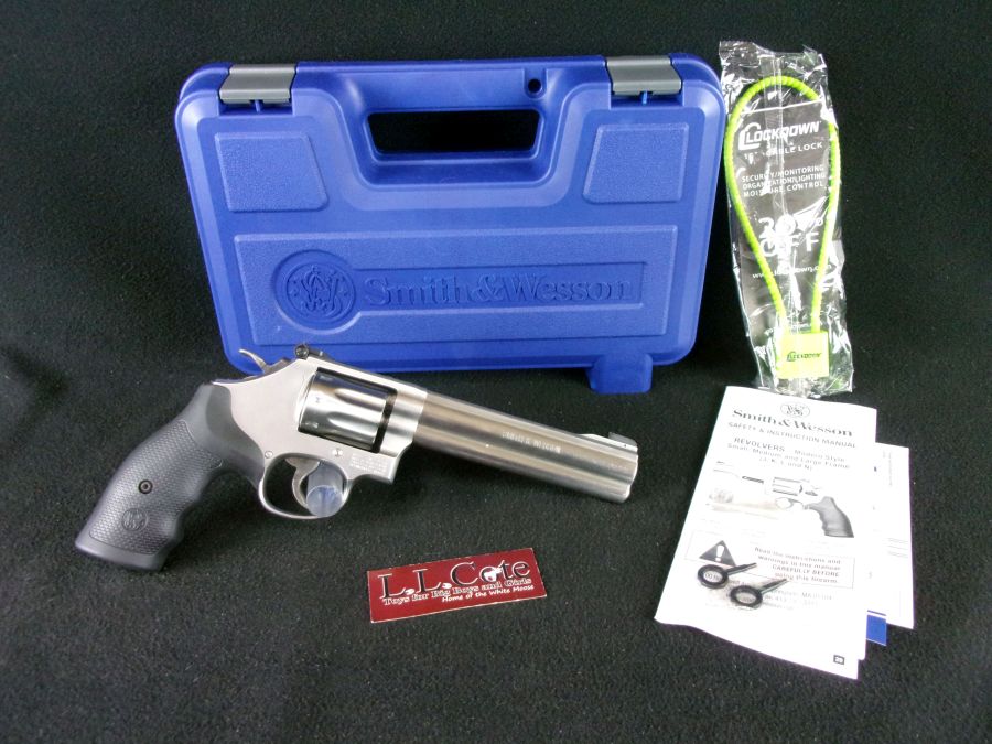 Smith & Wesson 648 22WMR 6" Stainless Revolver NEW 12460-img-0
