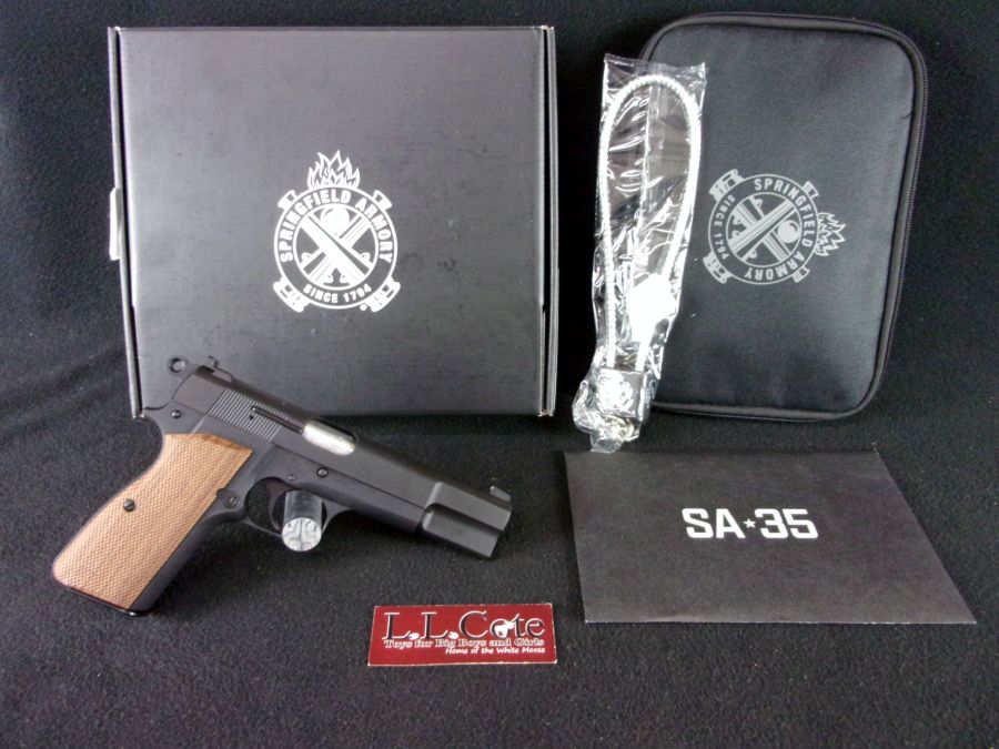 Springfield SA-35 9mm 4.7" Black/Walnut NEW HP9201-img-0