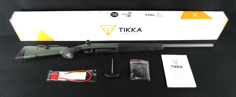 Tikka T3x Super Varmint 223 Rem 23.7” Green Roughtech NEW JRTXRSV312R8-img-0