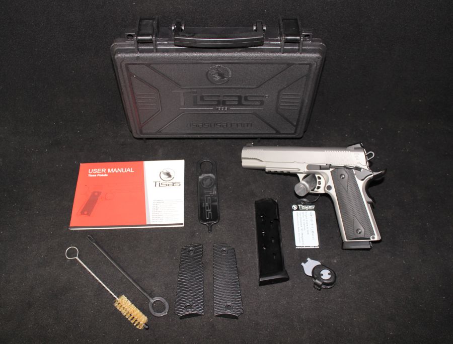 Tisas 1911 Duty SS45R 45acp 5” Stainless NEW 10100533-img-0