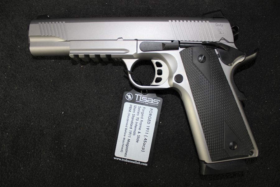 Tisas 1911 Duty SS45R 45acp 5” Stainless NEW 10100533-img-2