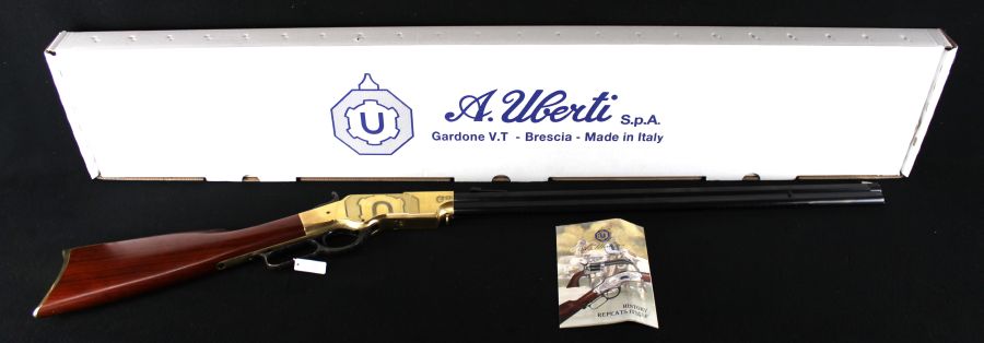 Uberti 1860 Henry Rifle 44-40 Brass 24.5” Walnut NEW 342390-img-0