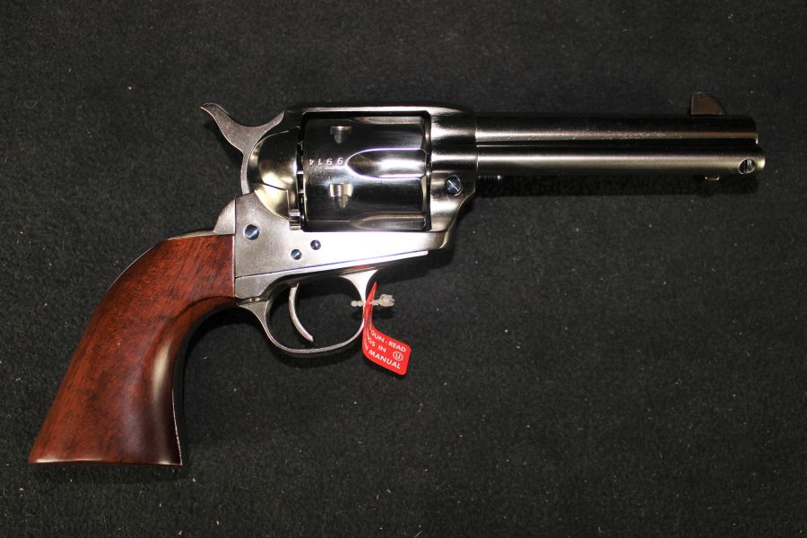 Uberti 1873 Cattleman 45 Colt 4.75” Nickel NEW 344102-img-1
